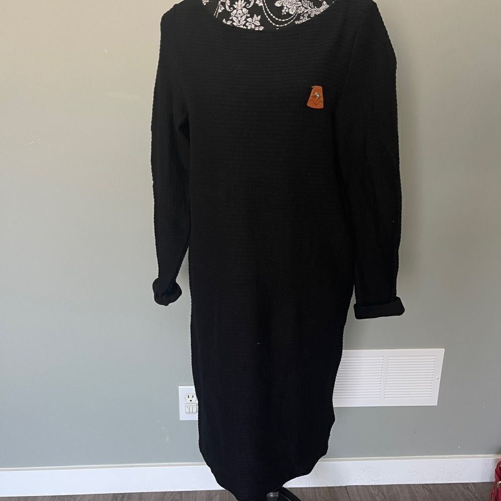 Scotch & Soda Black Longsleeve sweater Dress . Size 1